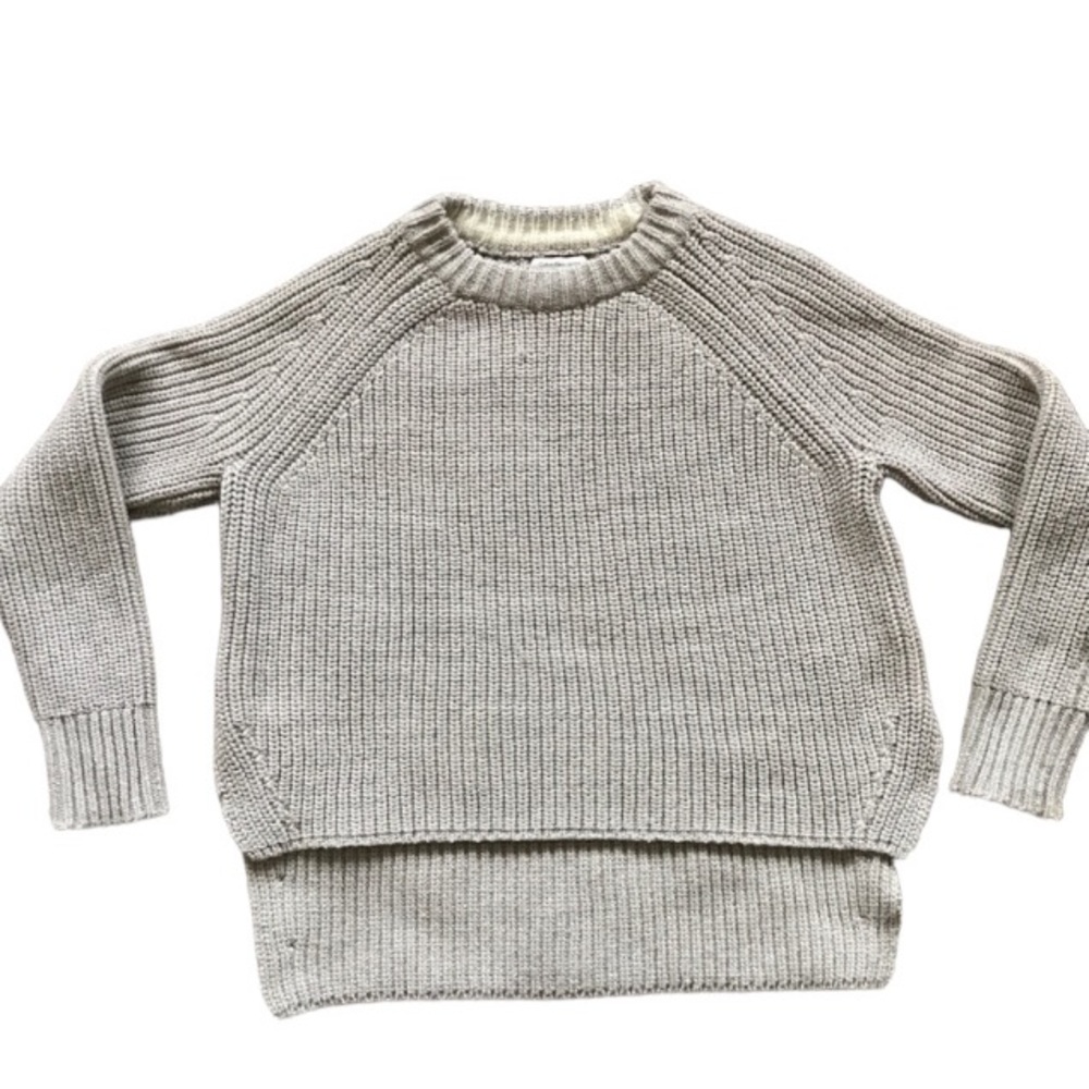 Calvin Klein Jeans Cream Silver Knitted Sweater